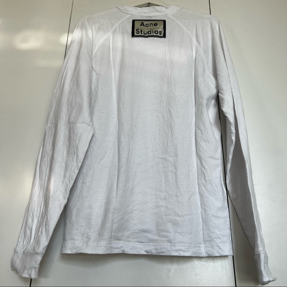 Acne Studios Men’s Oversized Logo Patch Long-sleeve Tee, Small